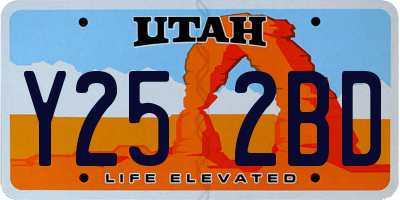 UT license plate Y252BD