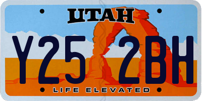 UT license plate Y252BH