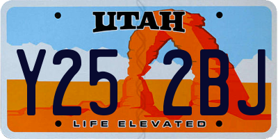 UT license plate Y252BJ