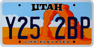 UT license plate Y252BP