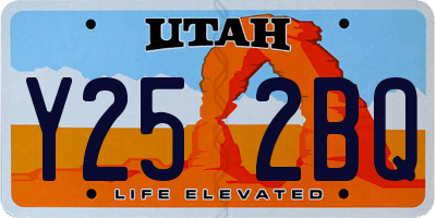 UT license plate Y252BQ