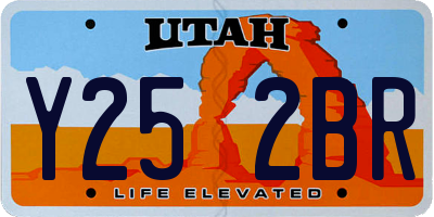 UT license plate Y252BR