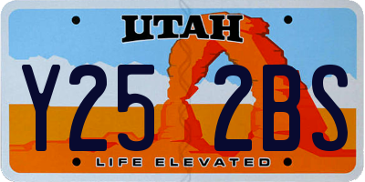UT license plate Y252BS