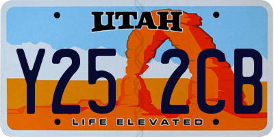 UT license plate Y252CB