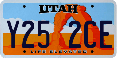 UT license plate Y252CE