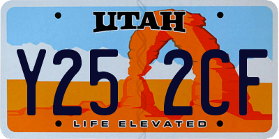 UT license plate Y252CF