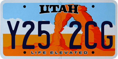 UT license plate Y252CG