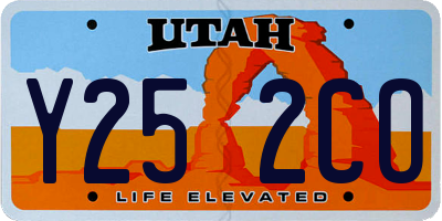UT license plate Y252CO