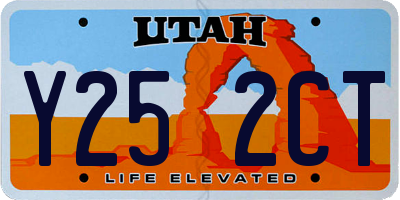 UT license plate Y252CT