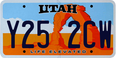 UT license plate Y252CW
