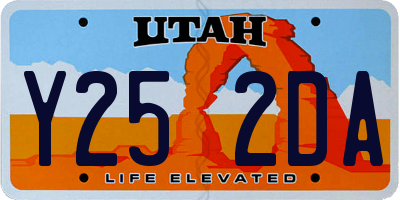 UT license plate Y252DA
