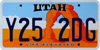 UT license plate Y252DG