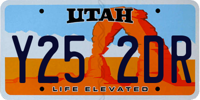 UT license plate Y252DR