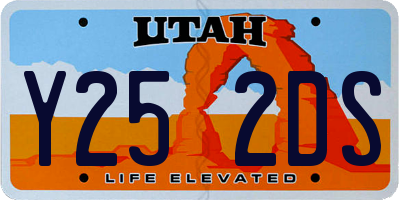 UT license plate Y252DS