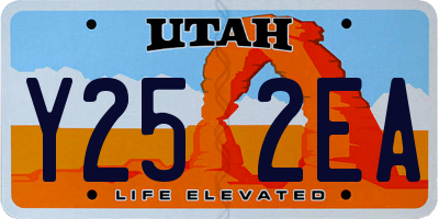 UT license plate Y252EA