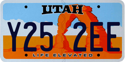 UT license plate Y252EE
