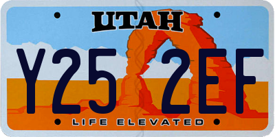 UT license plate Y252EF