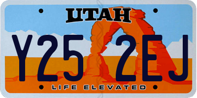 UT license plate Y252EJ