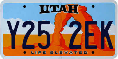 UT license plate Y252EK