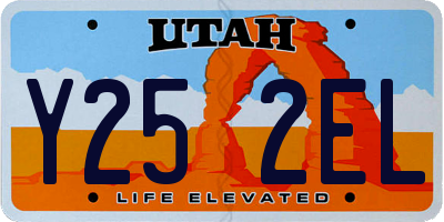 UT license plate Y252EL