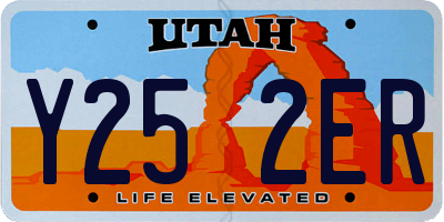 UT license plate Y252ER