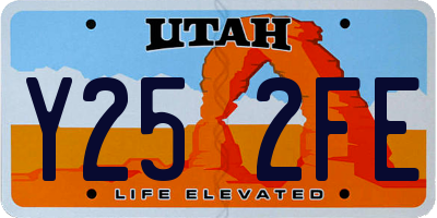 UT license plate Y252FE