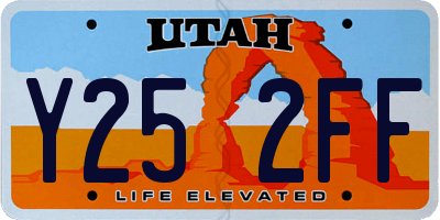 UT license plate Y252FF