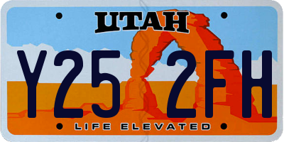 UT license plate Y252FH