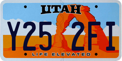 UT license plate Y252FI