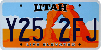 UT license plate Y252FJ