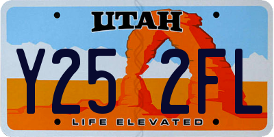 UT license plate Y252FL