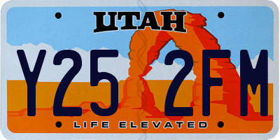 UT license plate Y252FM