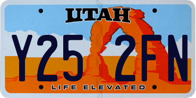 UT license plate Y252FN