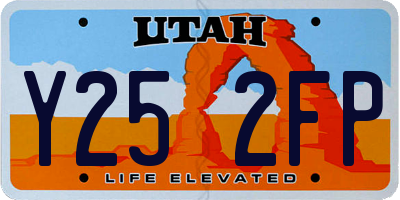 UT license plate Y252FP