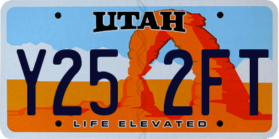 UT license plate Y252FT