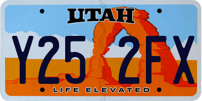 UT license plate Y252FX