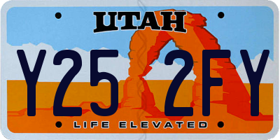 UT license plate Y252FY