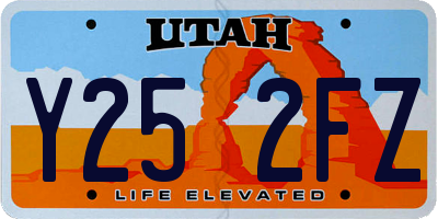 UT license plate Y252FZ