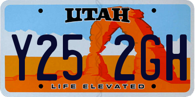 UT license plate Y252GH