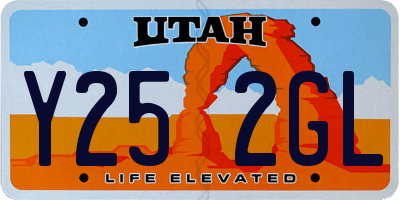 UT license plate Y252GL