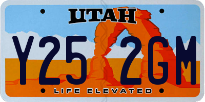 UT license plate Y252GM
