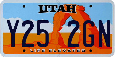 UT license plate Y252GN