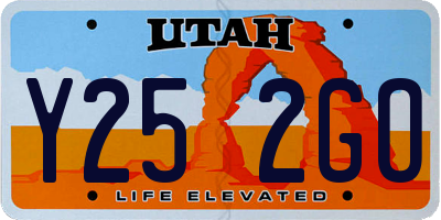 UT license plate Y252GO