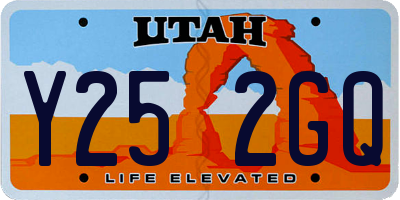 UT license plate Y252GQ