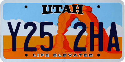 UT license plate Y252HA