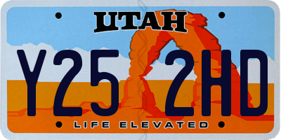 UT license plate Y252HD