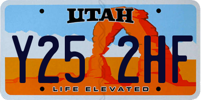 UT license plate Y252HF