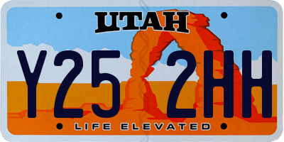 UT license plate Y252HH
