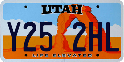 UT license plate Y252HL