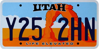 UT license plate Y252HN